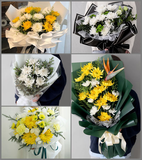 河北承德围场县新地乡白事花束代送